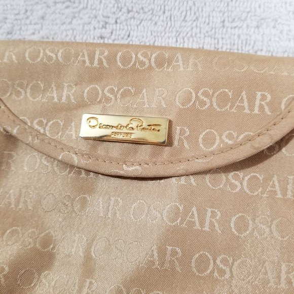 Oscar de la Renta small cream makeup bag - Picture 2 of 7